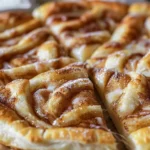 Cinnamon-Sugar Pizza made with Crescent Rolls